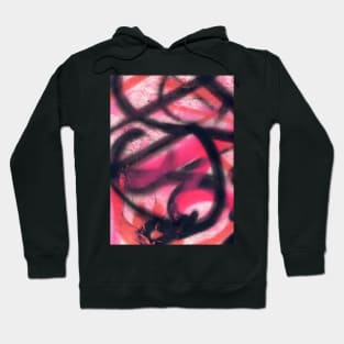 Abstract Pink Graffiti Street Art Pattern 005 Hoodie